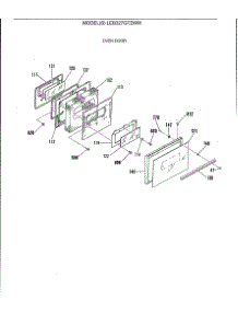 02 - Oven Door parts for Ge Range LEB327GT2WW from AppliancePartsPros.com