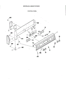 04 - Control Panel parts for Ge Range LEB327GT2WW from AppliancePartsPros.com