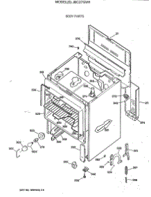 02 - Body Parts parts for Ge Range JBC27GW1 from AppliancePartsPros.com