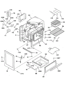 03 - Section3 parts for Ge Range 22388W0 from AppliancePartsPros.com