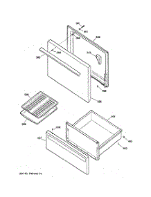 03 - Door & Drawer parts for Ge Range JBS03V3 from AppliancePartsPros.com