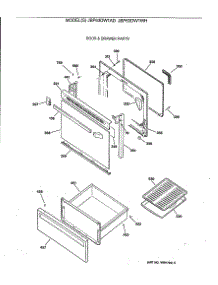 02 - Door & Drawer Parts parts for Ge Range JBP63DW1WH from AppliancePartsPros.com