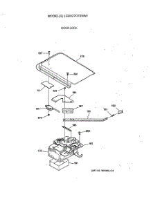 05 - Door Lock parts for Ge Range LEB327GT3WW from AppliancePartsPros.com
