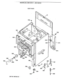 02 - Body Parts parts for Ge Range JBS18GV1 from AppliancePartsPros.com