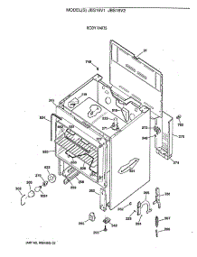 02 - Body Parts parts for Ge Range JBS16V1 from AppliancePartsPros.com