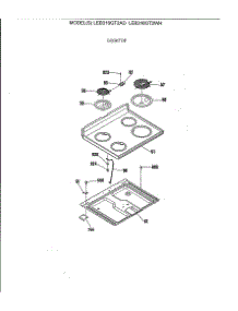 02 - Cooktop parts for Ge Range LEB316GT2WH from AppliancePartsPros.com