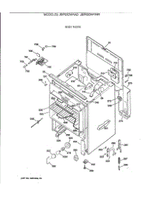 03 - Body Parts parts for Ge Range JBP63DW1AD from AppliancePartsPros.com