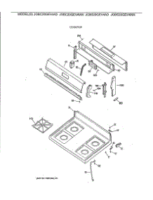 02 - Cooktop parts for Ge Range JGBS20GEV4AD from AppliancePartsPros.com