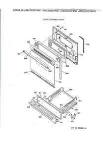 04 - Door & Drawer Parts parts for Ge Range JGBS20GEV4AD from AppliancePartsPros.com