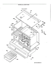 02 - Body Parts parts for Ge Range JCS57V1WH from AppliancePartsPros.com