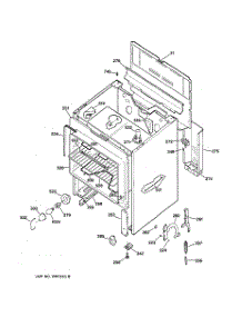 02 - Body Parts parts for Ge Range JBC27GW2 from AppliancePartsPros.com