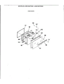 03 - Oven Door parts for Ge Range LEB316GT2AD from AppliancePartsPros.com