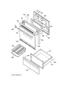 03 - Door & Drawer Parts parts for Ge Range JBS27GV4 from AppliancePartsPros.com