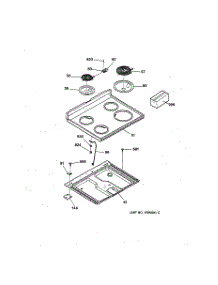 02 - Cooktop parts for Ge Range LEB316GT3AD from AppliancePartsPros.com