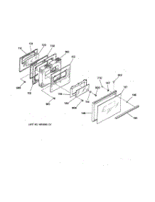 04 - Door parts for Ge Range LEB326GT4AD from AppliancePartsPros.com