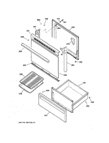 03 - Door & Drawer Parts parts for Ge Range RB533GW3 from AppliancePartsPros.com