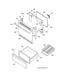 03 - Door & Drawer Parts parts for Ge Range JBP21BB1 from AppliancePartsPros.com