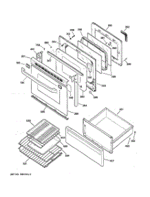 03 - Door & Drawer Parts parts for Ge Range JB940AY1 from AppliancePartsPros.com
