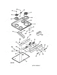 02 - Cooktop parts for Ge Range JBS05Y1AD from AppliancePartsPros.com