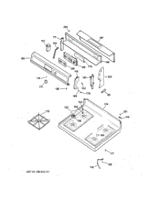 02 - Control Panel & Cooktop parts for Ge Range JGBP28BEA2AD from AppliancePartsPros.com