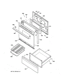 03 - Door & Drawer Parts parts for Ge Range RB536GW4 from AppliancePartsPros.com
