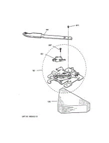 05 - Door Lock parts for Ge Range JBP26BB2AD from AppliancePartsPros.com