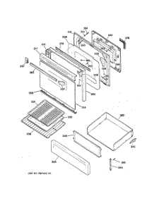 04 - Door & Drawer Parts parts for Ge Range JGBP28BEA4AD from AppliancePartsPros.com