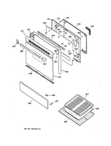 04 - Door Parts parts for Ge Range JGBP27BEA4WH from AppliancePartsPros.com
