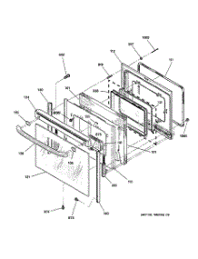 04 - Door parts for Ge Range JB940AB1AA from AppliancePartsPros.com