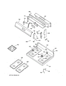03 - Control Panel & Cooktop parts for Ge Range JGBS23WEA2WW from AppliancePartsPros.com