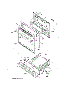 04 - Door & Drawer Parts parts for Ge Range JGBS20WEA1WW from AppliancePartsPros.com