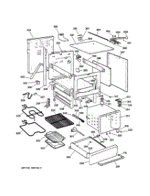 02 - Body Parts parts for Ge Range JB970SB1SS from AppliancePartsPros.com