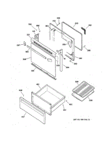 03 - Door & Drawer Parts parts for Ge Range JBP21WA1 from AppliancePartsPros.com