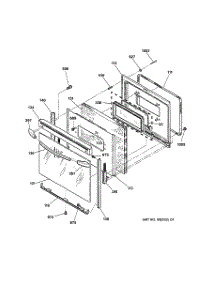 04 - Door parts for Ge Range JBP66BB1AD from AppliancePartsPros.com