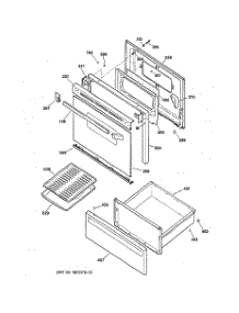 03 - Door & Drawer Parts parts for Ge Range JBS27BY3 from AppliancePartsPros.com