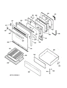 04 - Door & Drawer Parts parts for Ge Range JGBP35GRA1WW from AppliancePartsPros.com