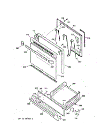 04 - Door & Drawer Parts parts for Ge Range JGBS04BPA2WH from AppliancePartsPros.com