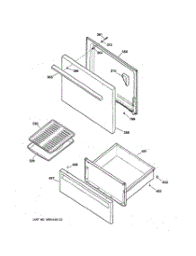 03 - Door & Drawer Parts parts for Ge Range JBS03V5 from AppliancePartsPros.com