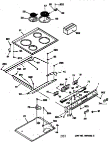Control Panel parts for Ge Range JSP31WV2WW from AppliancePartsPros.com