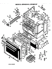 Main Body parts for Ge Range JSP48GJ4 from AppliancePartsPros.com
