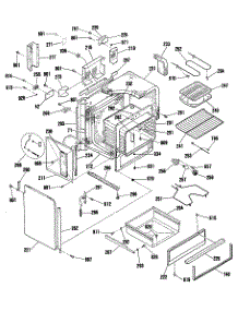 03 - Section3 parts for Ge Range JSP38GS3BG from AppliancePartsPros.com