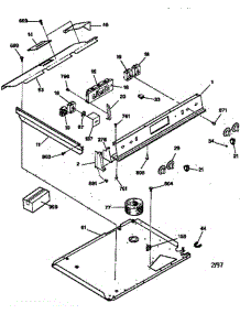 Control Panel parts for Ge Range JSP38GV2BB from AppliancePartsPros.com