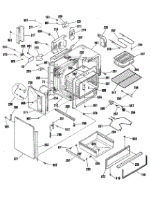 03 - Section3 parts for Ge Range JSP38GS4BG from AppliancePartsPros.com