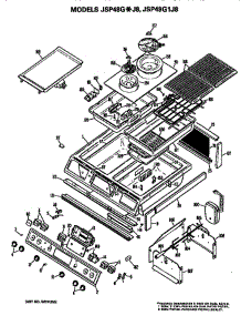 Top parts for Ge Range JSP48GJ8 from AppliancePartsPros.com