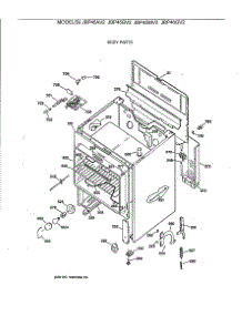 03 - Body Parts parts for Ge Range JBP45GV2 from AppliancePartsPros.com