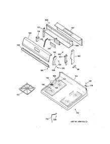 02 - Cooktop parts for Ge Range JGBS21PEW3AD from AppliancePartsPros.com