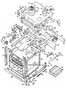Cooktop & Case parts for Ge Range JMP26G0J3 from AppliancePartsPros.com