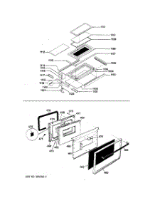 03 - Upper & Lower Oven Door parts for Ge Range JGHC60GEJ4 from AppliancePartsPros.com