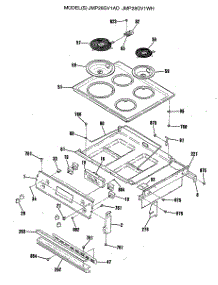 03 - Section3 parts for Ge Range JMP28GV1WH from AppliancePartsPros.com