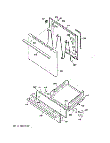 04 - Door & Drawer Parts parts for Ge Range JGBS21PEW1AD from AppliancePartsPros.com